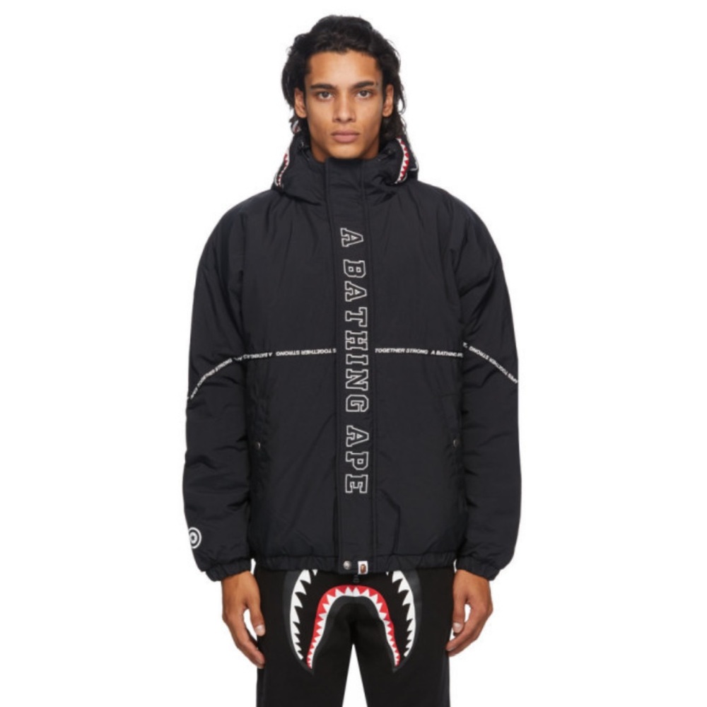 BAPE Black Relaxed Shark Jacket